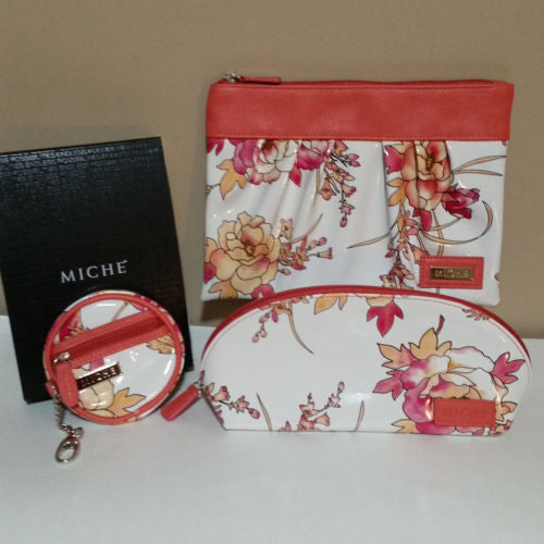 Pink Floral Makeup Bag - 2 Sizes